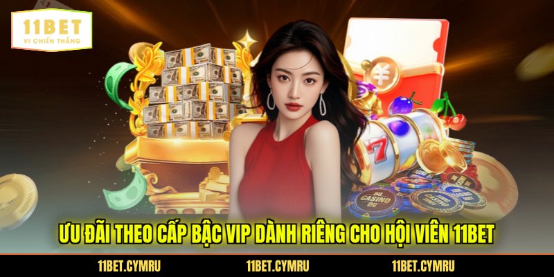 Ưu đãi theo cấp bậc VIP dành riêng cho hội viên 11bet